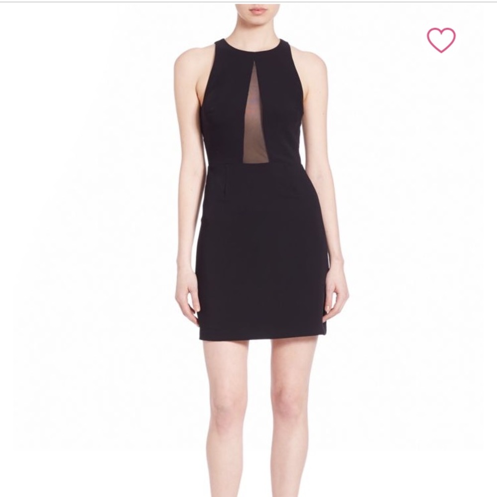 NWT Bailey 44 Black Small Medium Mesh Dress 6